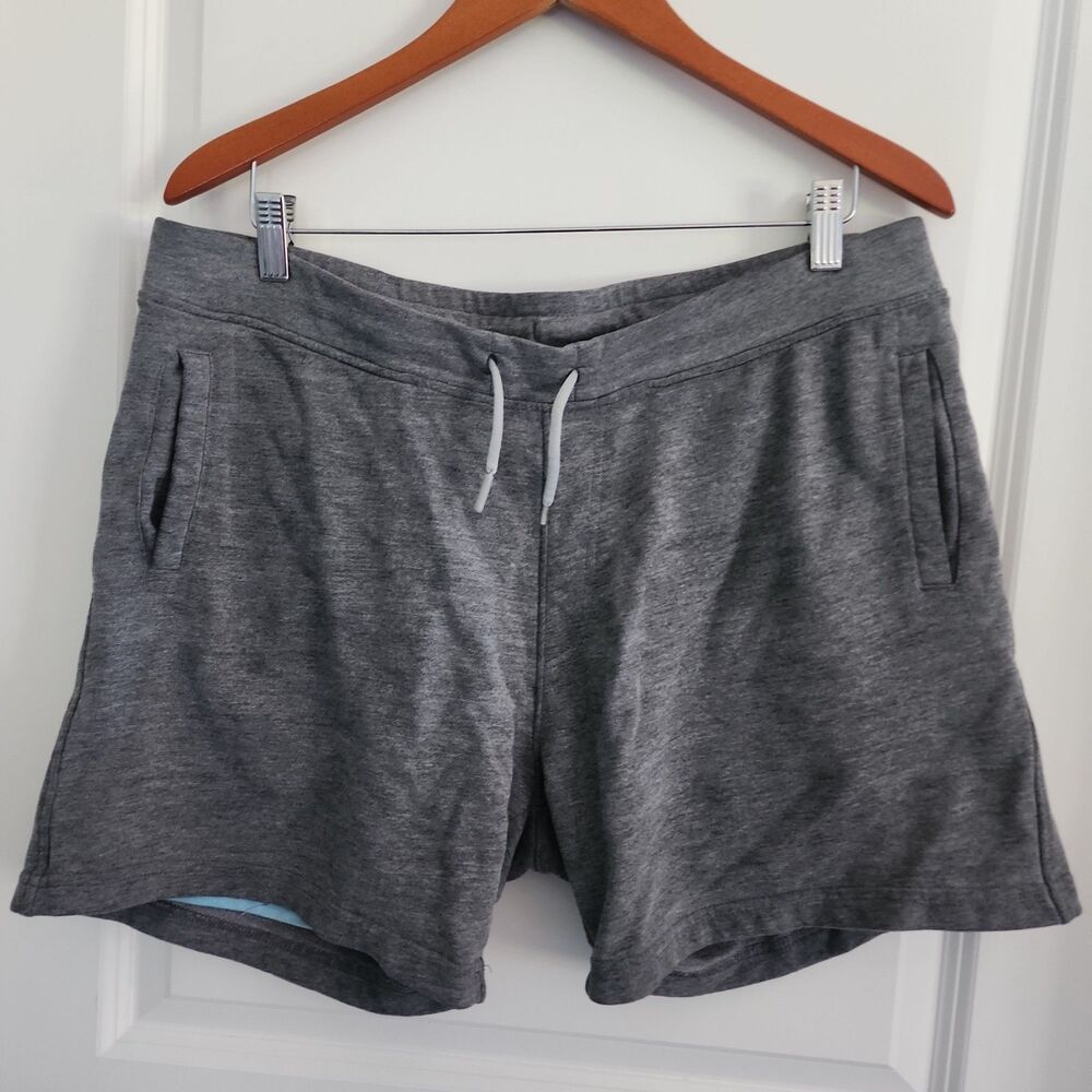 Chubbies Fleece Sweat Shorts Mens Size L Heather Gray 5.5” Inseam Drawstring